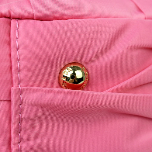 2014 Replica Designer Gaufre Nylon Fabric Tote Bag BN1336 pink